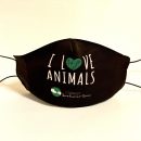 mascarilla i love animals